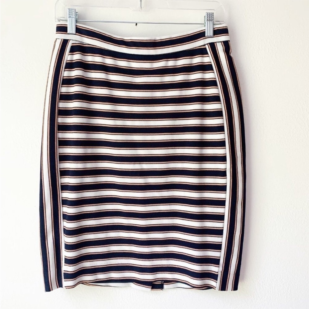 Banana Republic Women 6 Striped Stretch Pencil Skirt Career Office Corpgore